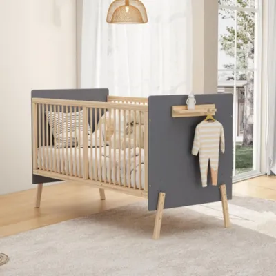 Produktbild von Kinderbett, Verstellbares Bett mit Drei-stufiger Höhenverstellung, Als Anschlussbett/Sofabett, Ohne Matratze