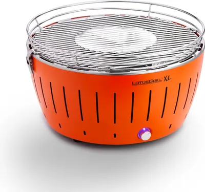 Produktbild von LotusGrill XL Starter-Set Mandarinenorange mit USB-Anschluß 5 teilig