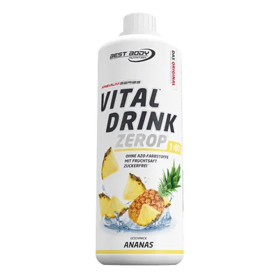 Produktbild von Best Body Nutrition - Vital Drink Zerop - 1000 ml Flasche, 1 x 1000 ml Flasche, Geschmack: Ananas