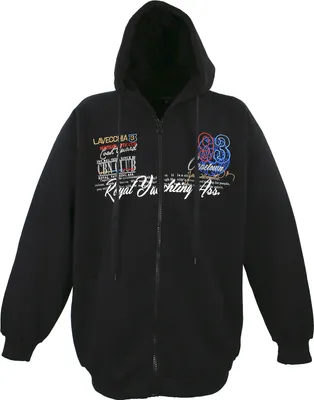 Produktbild von Übergrössen Schicke Sweatjacke LAVECCHIA LV-612 Schwarz 8XL