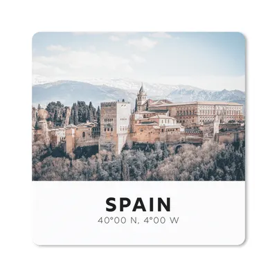 Produktbild von MuchoWow® Mauspad Mousepad Spanien - Bauwerke - Berge 30x30 cm - Mousepads - Maus Mat - Pad - Mausunterlage - Gaming