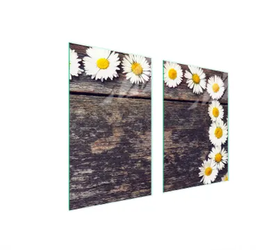 Produktbild von Glasschutzplatte Für Küche 65X52 Holz