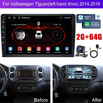 Immagine prodotto di Autoradio - Doppio DIN con touchscreen - CarPlay wireless - Android Auto - Bluetooth - GPS WiFi - Schermo da 22,86 cm