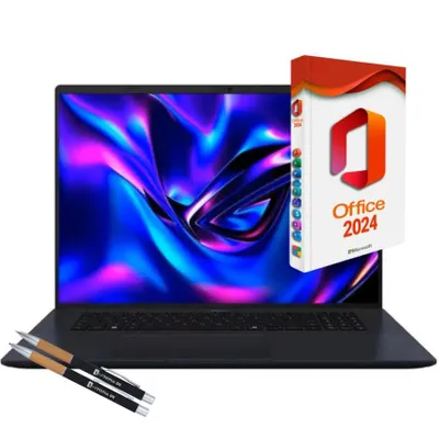 Produktbild von ASUS Vivobook 18 AI-7 445, 16GB DDR5-RAM, 4000GB SSD, (18"), beleuchtete Tastatur, USB-C-DP, Windows 11 Pro + MS Office 2024 Pro (Vollversion)