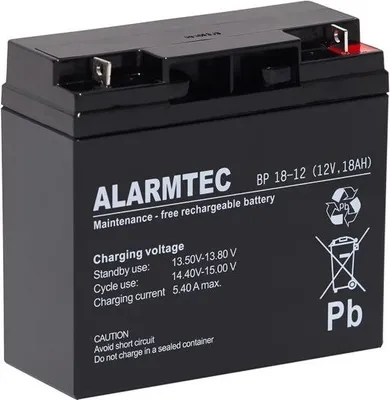 Obrázek produktu pro Baterie ALARMTEC řady BP AGM 12V 18Ah