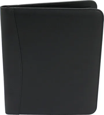 Produktbild von Friedrich Lederwaren Schreibmappe Polyurethaninkl. Schreibblock A4 schwarz, 40001-2