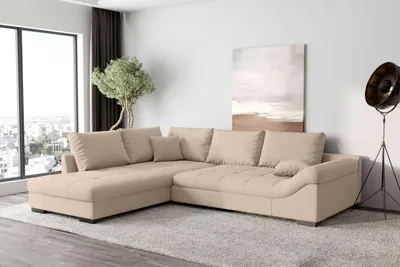 Produktbild von 99rooms Terra Ecksofa Strukturstoff NEVE Beige Links ohne Schlaffunktion