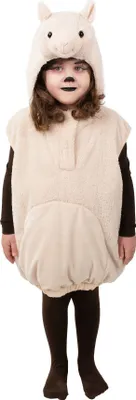 Produktbild von O5543-104 beige Kinder Mädchen Junge Schaf Weste Lamm Kostüm Gr.104