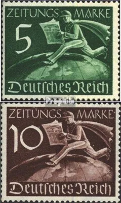 Produktbild von Briefmarken Deutsches Reich 1939 Mi Z738-Z739 (kompl.Ausg.) postfrisch Zeitungsmarken