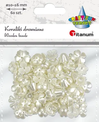 Immagine prodotto di Perline di plastica fiori perla bianca 15g Titanum