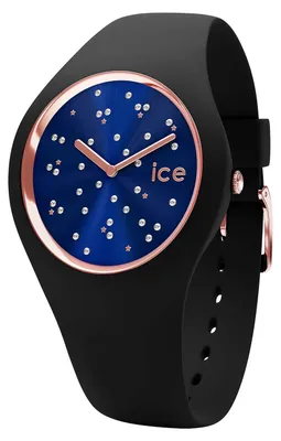 Produktbild von Ice-Watch - ICE cosmos Star Deep blue - Schwarze Damenuhr mit Silikonarmband - 0