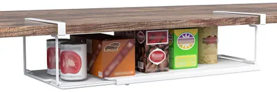 Produktbild von Unterschrank-Organizer, verstellbares Regalbrett mit Metallgitter