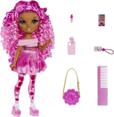 Image de Poupée Rainbow High Sparkle & Shine, Rose, 27cm, Poupée Pailletée