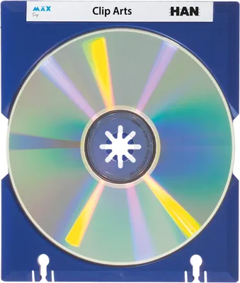 Produktbild von HAN CD-Träger MÄX-Tray, praktisch und professionell, für 1 CD, mit Beschriftungsetiketten, 10er Packung, 9201-14, blau
