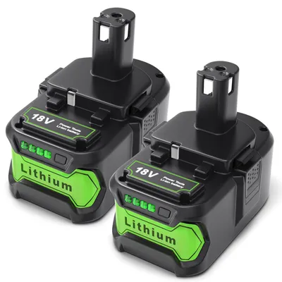18V Ersatzakku 5Ah 2er-Pack für Ryobi ONE+