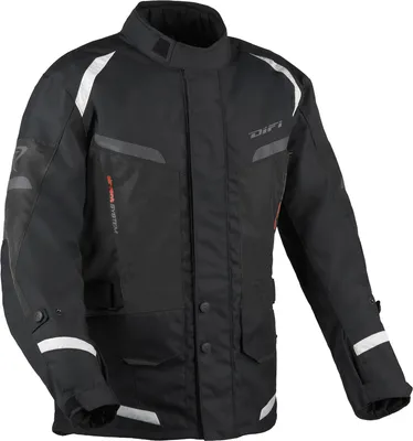 Obrázek produktu pro Voděodolná textilní motocyklová bunda DIFI Horizon Aerotex, černá, velikost M