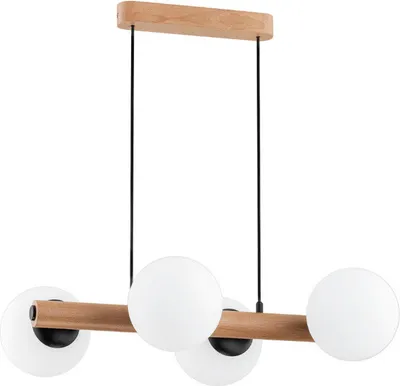 Obrázek produktu pro Skandinávská závěsná lampa se čtyřmi bílými koulemi ARAGON 4xE14 10W ALF63095 Alfa