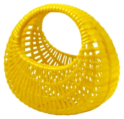 Produktbild von Plastikkörbchen Plastikkorb gelb, Spielzeugkörbchen, Kunststoffkörbchen, Einkaufskörbchen, Kinderkorb