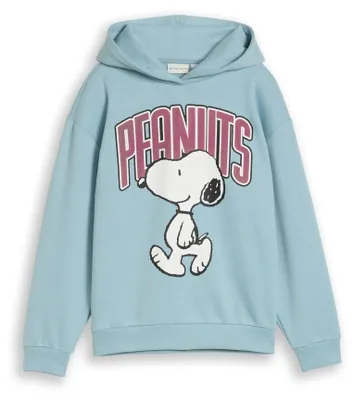 Produktbild von TOM TAILOR Mädchen Kinder Oversize Hoodie Sweatshirt mit Snoopy-Print