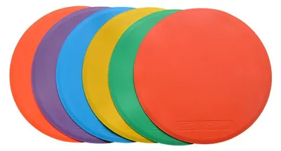 Image de Lot de 6 marqueurs de sol pour entraînements sportifs, 25 cm