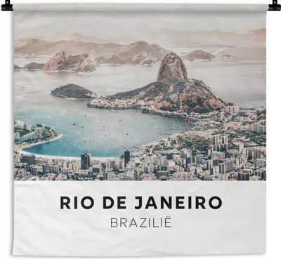 Produktbild von MuchoWow® Wandteppich Wandbehang Brasilien - Wasser - Sonne 60x60 cm Tapisserie Dekoration Wandtuch - Dekorationen - Wand Decke