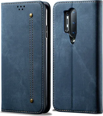 Image de Etui OnePlus 8 Pro, Etui portefeuille en cuir avec fermeture magnétique et fonction stand pour OnePlus 8 Pro OnePlus 8 Pro bleu