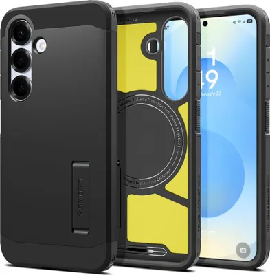 Produktbild von Spigen Tough Armor AI (MagFit), Cover, Samsung, Galaxy S25, 15,8 cm (6.2"), Schwarz