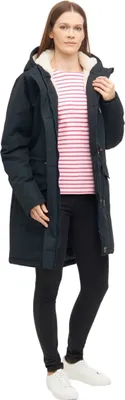 Produktbild von DERBE HAMBURG W-01-XX-FRIESE FESTHOLM Damen gefütterter Wintermantel, Größe:46, Farbe:Navy/Off White