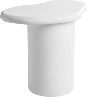 Produktbild von BELIANI Beistelltisch Cremeweiß Magnesiumoxid u. Glasfaser Organische Form Wolkenform Moderner Outdoor & Indoor Couchtisch Kleiner Tisch