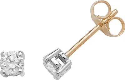 Produktbild von 18 Karat (750) Gold Damen - Diamant Paar Ohrstecker Brillant-Schliff 0.40 Karat GH - SI2 - 4mm*4mm; TRS280118KY