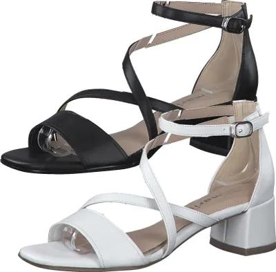 Produktbild von Tamaris Damen Sandalen Fesselriemchen Blockabsatz 1-28203-28, Größe:39 EU, Farbe:Schwarz