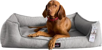 Produktbild von tierlando® Orthopädisches Hundebett SCARLETT >> inkl. Matratzenschoner << - Größe: 130x100cm | Farbe: 06 Grau