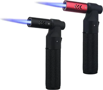 Produktbild von Küchenbrenner – Set aus 2 – Flambierbrenner – Nachfüllbare Brenner für die Küche – Verstellbare Flammenstrahlbrenner