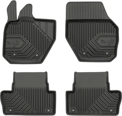 Image de Tapis de Sol de Voiture pour Volvo XC60 I 2008-2017 TPE Antidérapant Noir 4Pcs