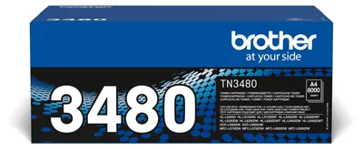 Obrázek produktu pro Brother TN3480 - vysok vtnost - ern - originln - tonerov kazeta - pro Brother HL-L5000, L5100, L5200, L6200, L6300, L6450, MFC-L5700, L6800, L6900, L6950, L6970 (TN3480)