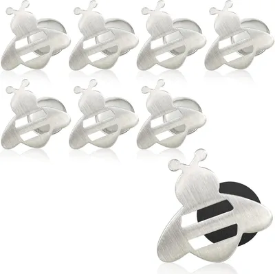 Produktbild von Tischdeckenbeschwerer Magnetisch (8er Pack) - Edelstahl Tischdeckengewichte Outdoor & Winddicht - Rustikale Tischtuchgewichte Rostfrei mit Starkem Magnet - Praktische Tischdeckenhalter & Tischdeckenklammern für Garten, Balkon & Camping