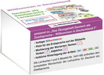 Obrázok produktu pre Willkommen in Deutschland - Deutsch als Zweitsprache - Lernkarten I