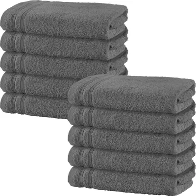 Produktbild von Erwin Müller Duschtuch Heidelberg" 10er-Pack anthrazit 70x140 cm"