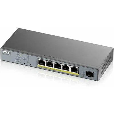 Obrázek produktu pro Zyxel GS1350-6HP-EU0101F, Řízený, L2, Gigabit Ethernet (10/100/1000), Podpora napájení po Ethernetu (PoE), Montovatelné na zeď