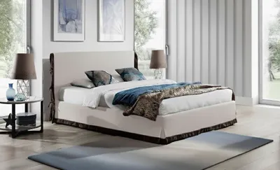 Produktbild von Polsterbett Betten Bett Polster Leder Designer Hotel Doppel Luxus Landhaus