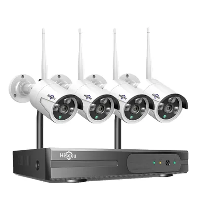 Obrázek produktu pro WiFi kamerový systém, 10CH NVR, 4 kamery, detekce humanoidů, žádný, 5MP 10CH NVR 4 kamery