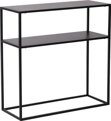 Produktbild von Konsolentisch 'Kuhmo' mit Metalltischplatte 80 x 80 x 30 cm Schwarz