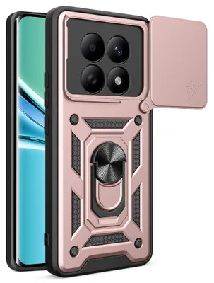 Obrázok produktu pre Techsuit - CamShield Series puzdro s posuvným krytom fotoaparátu pre Xiaomi Redmi Note 15 5G / Note 15 4G / Poco M8 5G - ružovo-zlaté