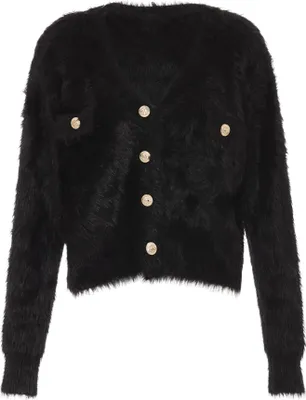 Produktbild von caneva damen strickjacke - schwarz, M