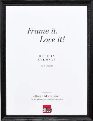 Produktbild von Effect Holzrahmen Profil 48 Schwarz 10x10 cm mit Antireflexglas