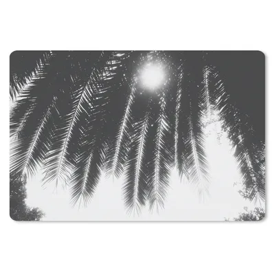 Produktbild von MuchoWow® Schreibtischunterlage Palmenblätter - Tropisch - Sonne - Palme 60x40 cm - XXL Mauspad - Großes Mauspad