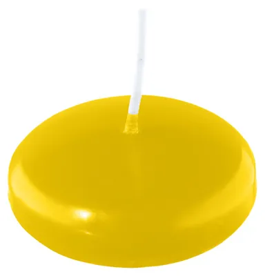 Produktbild von Schwimmkerzen Zitrone 24 x Ø 60 mm, 20 Stück