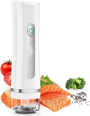 Immagine prodotto di Macchina sottovuoto automatica - Compatta, senza fili, adatta per alimenti, carne e cottura sous-vide - Bianca