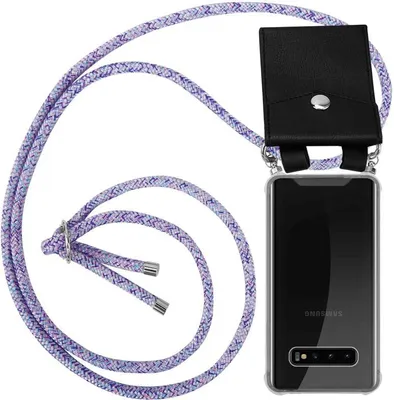 Obrázek produktu pro Cadorabo Ochranné pouzdro pro Samsung Galaxy S10 4G Case in Purple Odnímatelné pouzdro s řetízkem na mobilní telefon