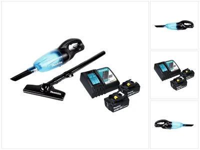 Produktbild von Makita DCL 180 RT B Akku Staubsauger 18 V Schwarz + 2x Akku 5,0 Ah + Ladegerät